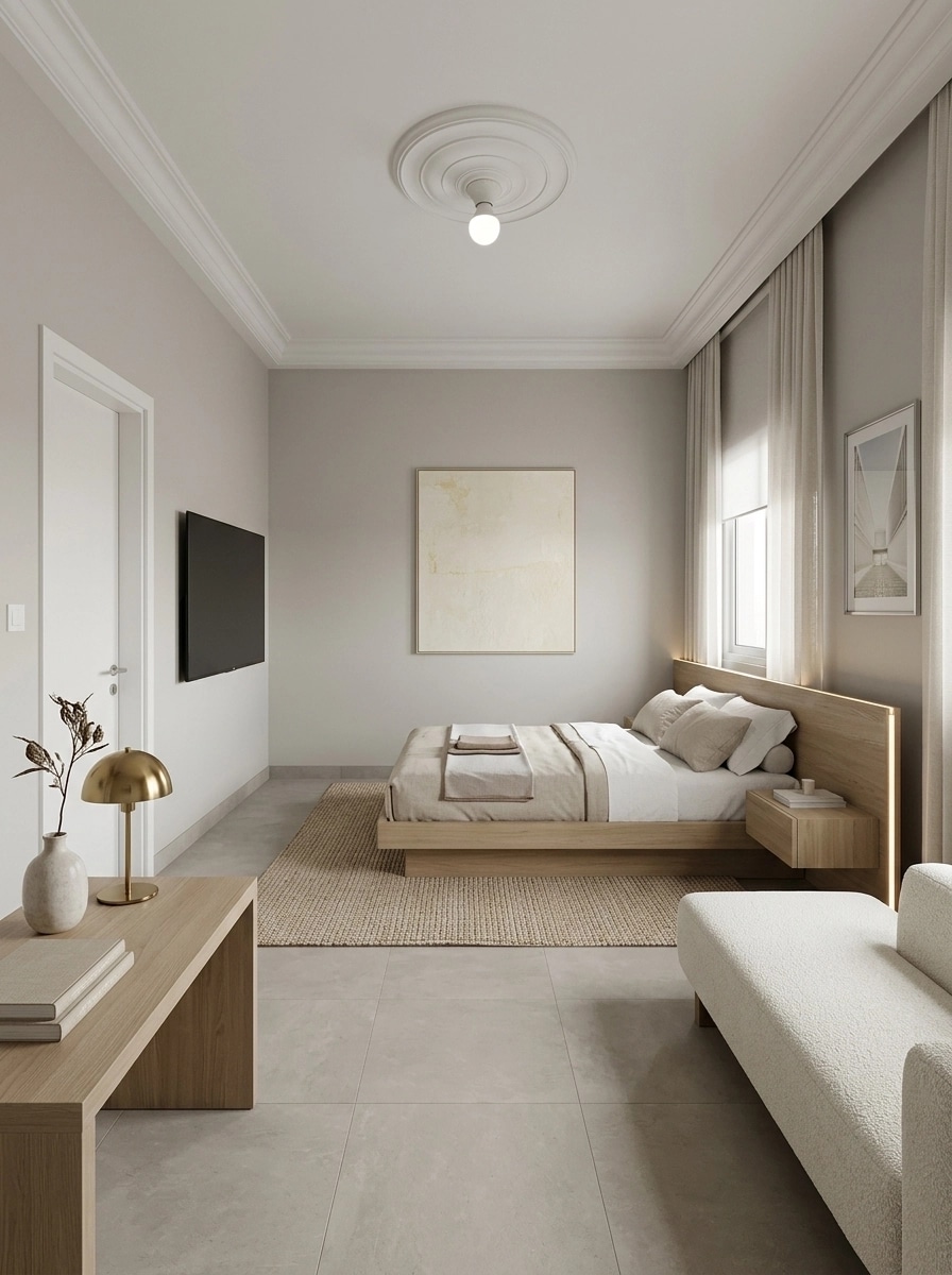 Minimalism Bedroom design — interior photo by GenRoom AI