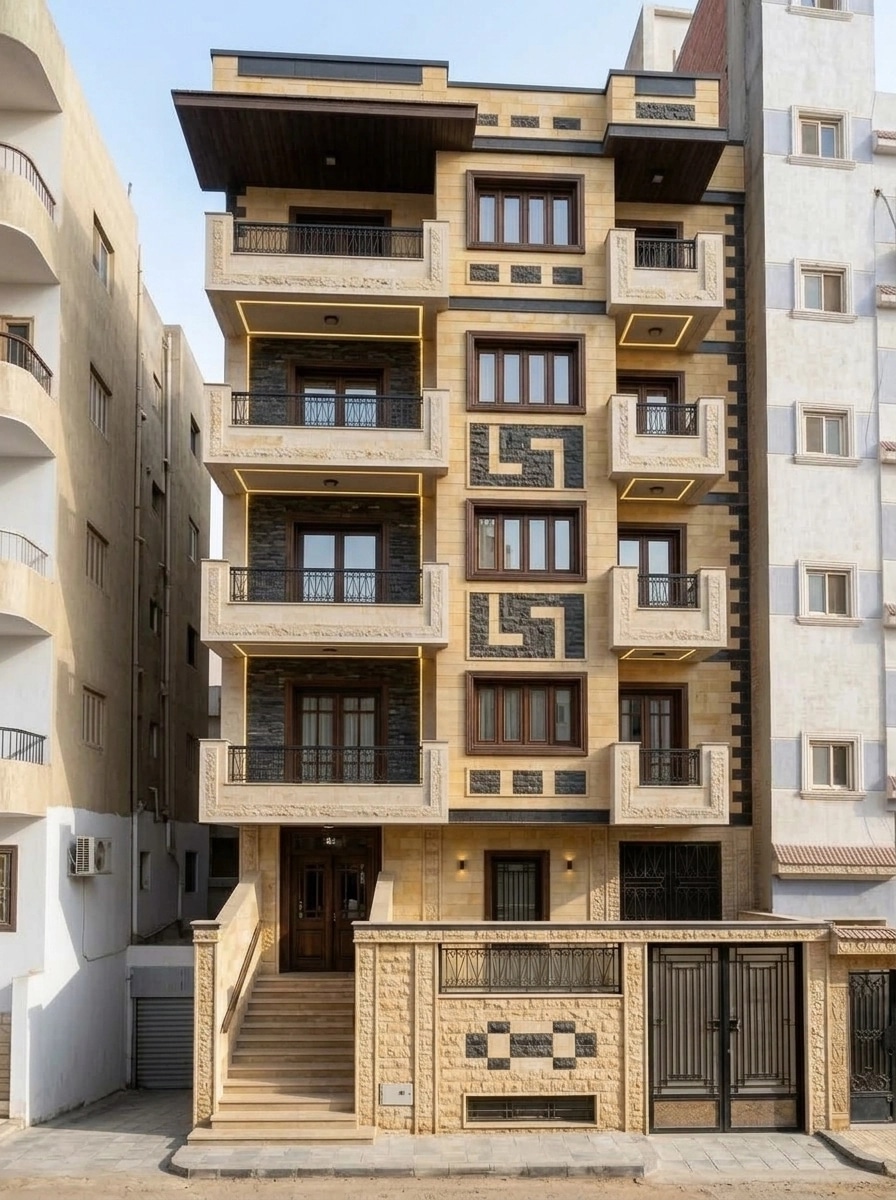 Facade design in Chalet Facade style — photo by GenRoom AI