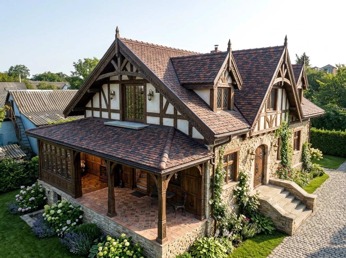 Facade design in Tudor Facade style — Facade by GenRoom AI