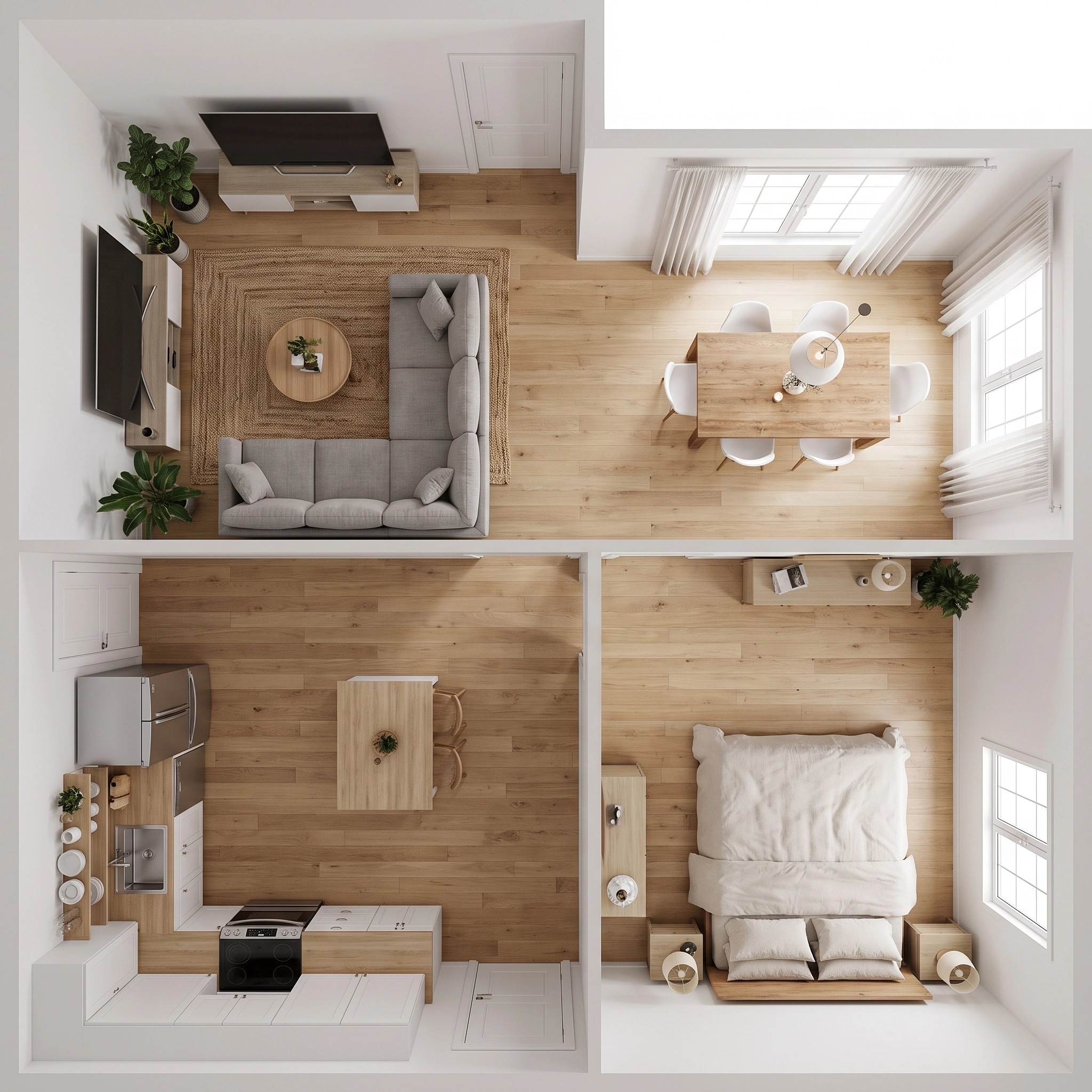 Scandinavian Living Room design — interior photo by GenRoom AI
