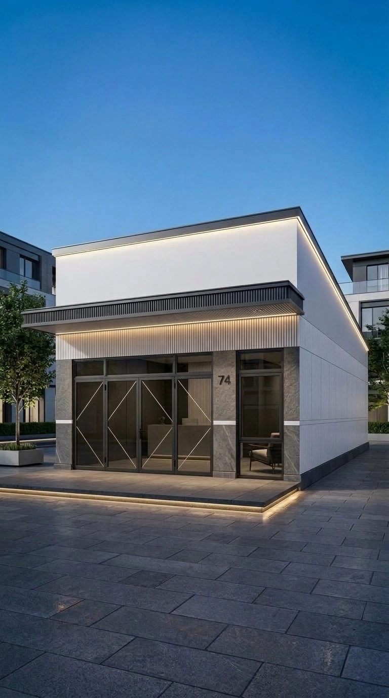 Minimalist Facade Facade design — facade photo by GenRoom AI