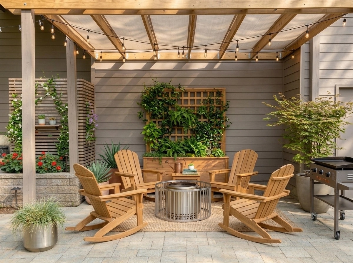 Landscape design in Eco Natural Garden style — Yard by GenRoom AI