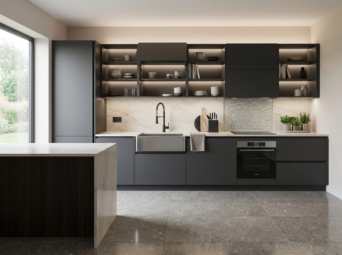 Kitchen interior in Contemporary style — photo by GenRoom AI