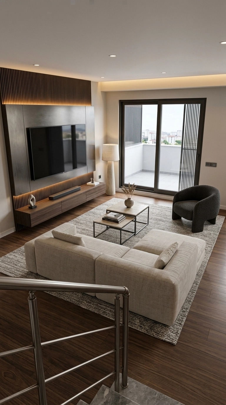 Interior design in Minimalism style — Living Room by GenRoom AI