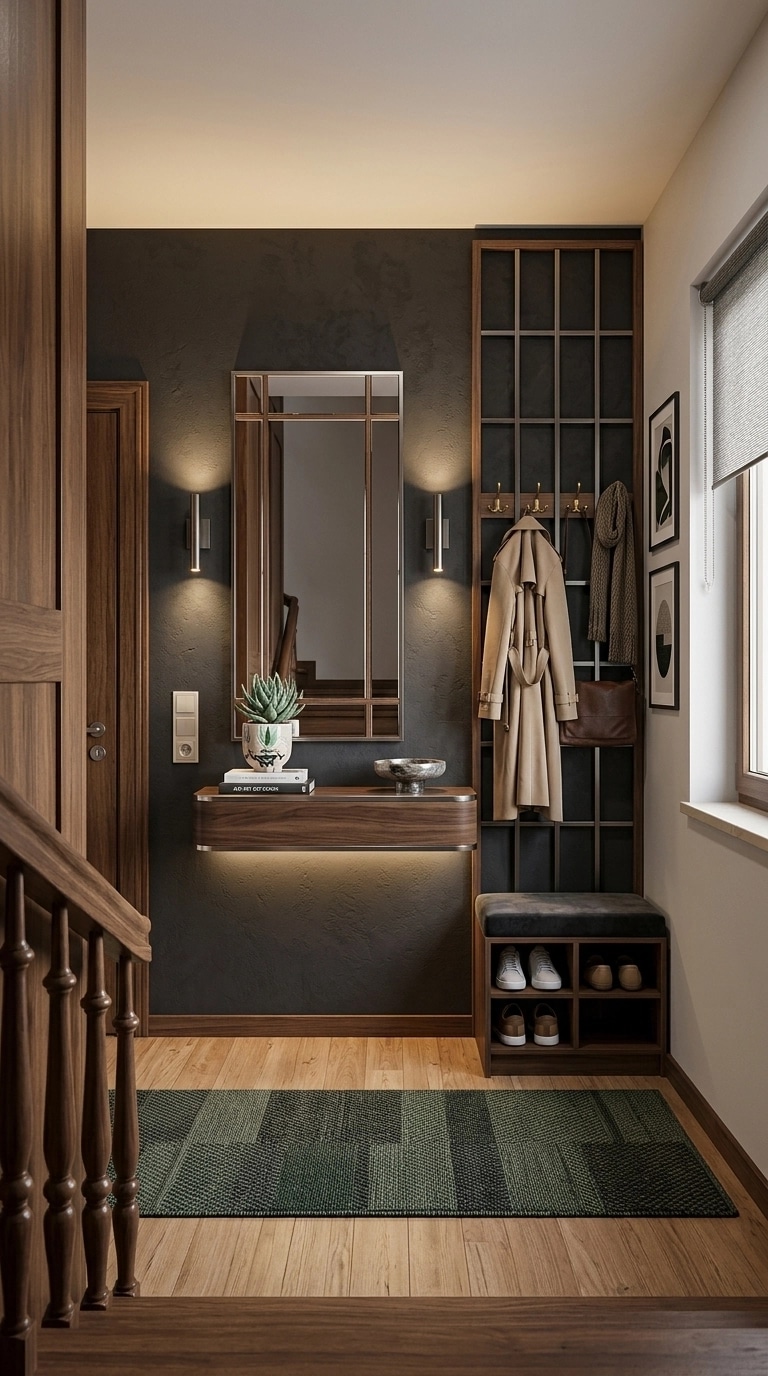 Hallway interior in Contemporary style — photo by GenRoom AI