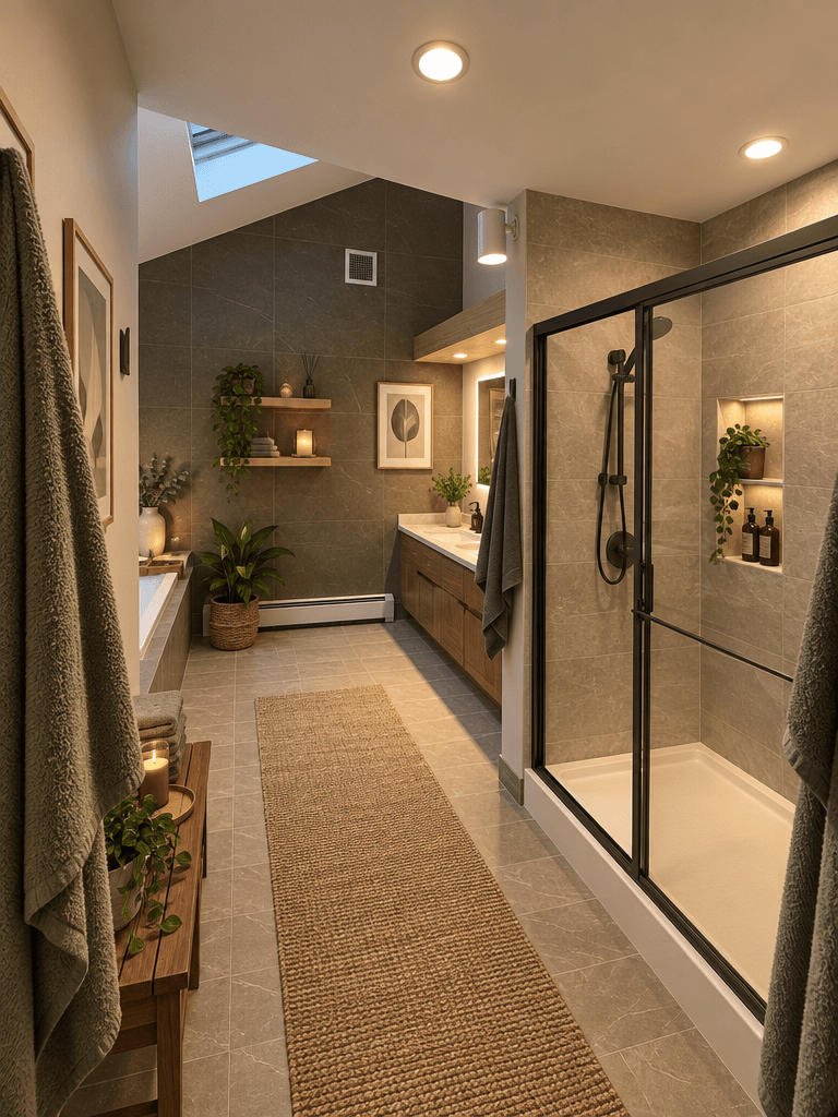 Interior design in Contemporary style — Bathroom by GenRoom AI