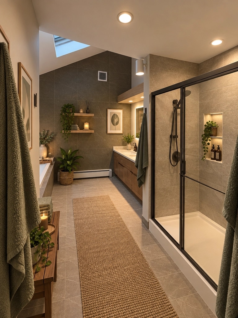 Contemporary Bathroom design — interior photo by GenRoom AI