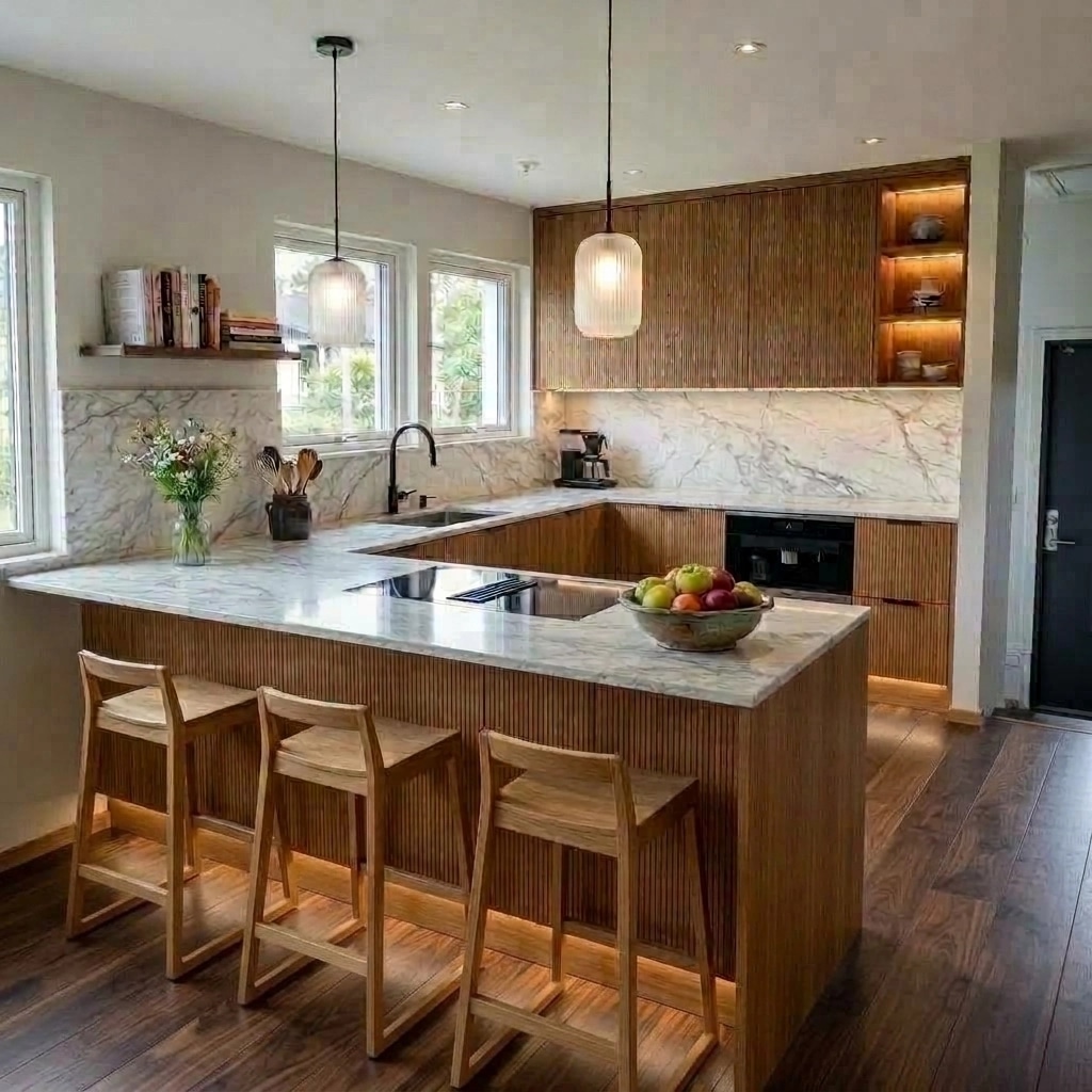 Kitchen interior in Contemporary style — photo by GenRoom AI
