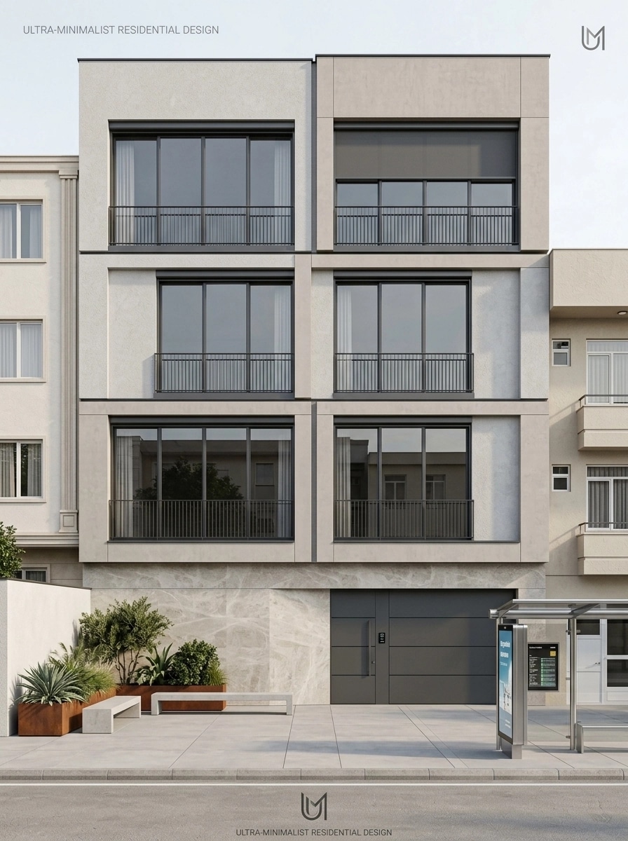 Minimalist Facade Facade design — facade photo by GenRoom AI