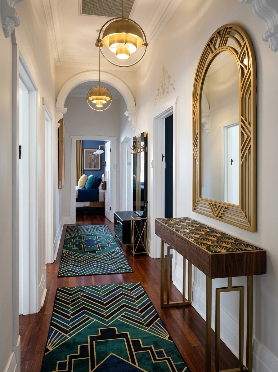 Art Deco Hallway design — interior photo by GenRoom AI