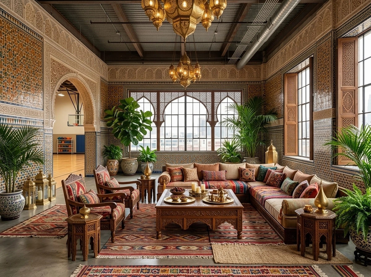 Interior design in Arabian / Moroccan style — Living Room by GenRoom AI