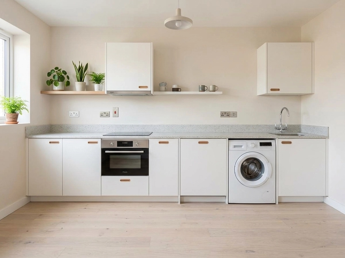 Kitchen interior in Scandinavian style — photo by GenRoom AI