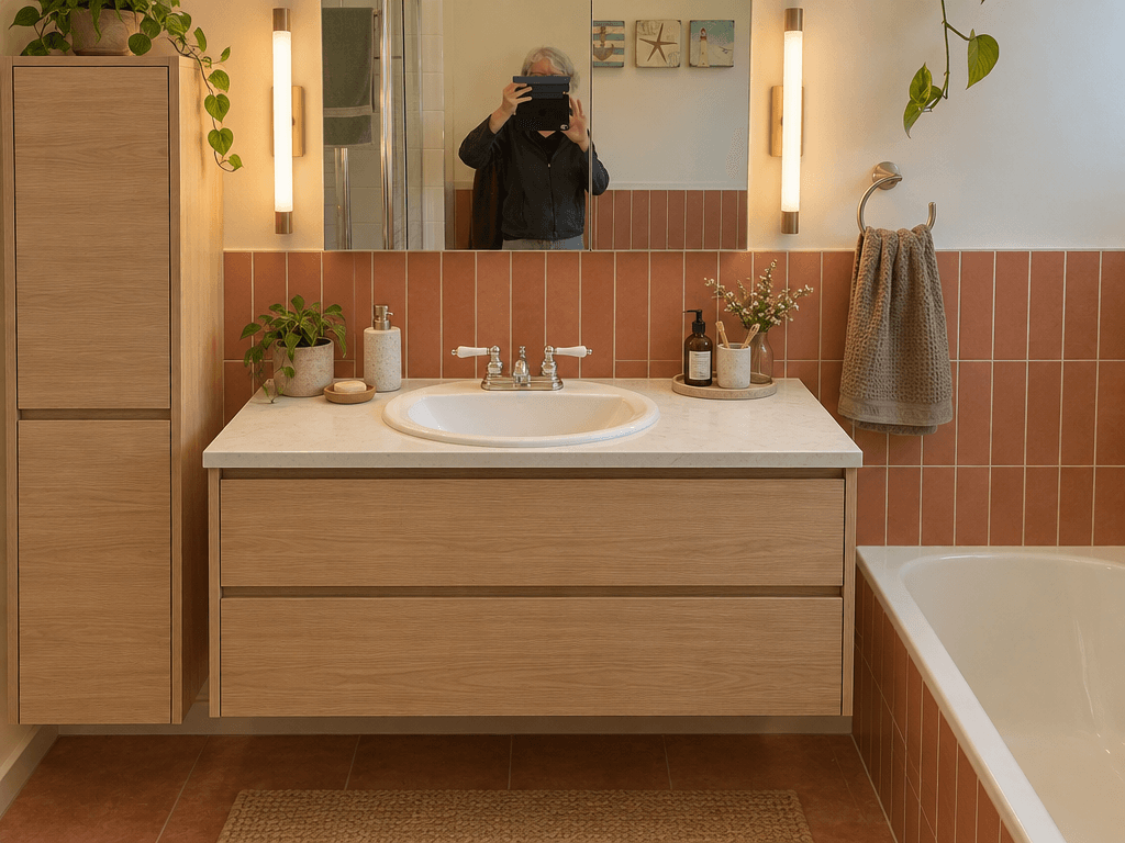 Bathroom interior in no_style style — photo by GenRoom AI