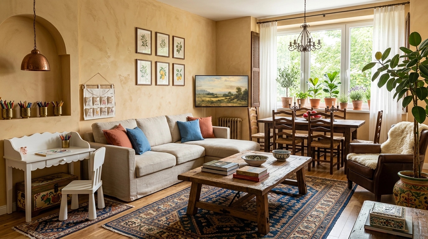 Interior design in Mediterranean style — Living Room by GenRoom AI