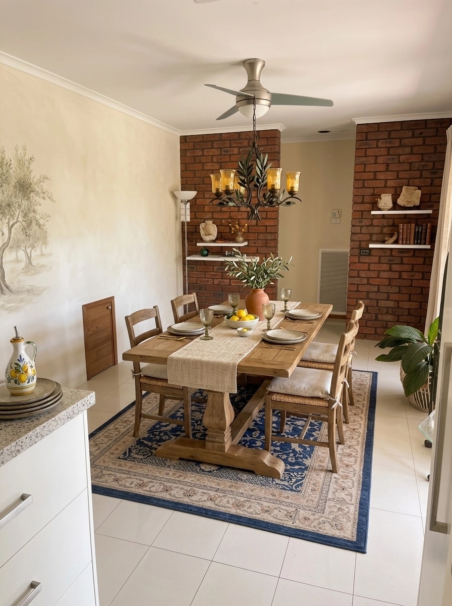 Interior design in Mediterranean style — dining_room by GenRoom AI
