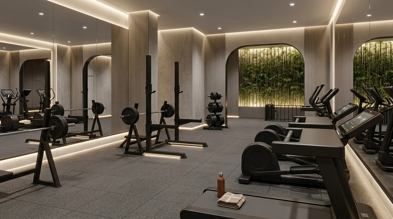 Design d'intérieur en style Minimalism — gym par GenRoom AI