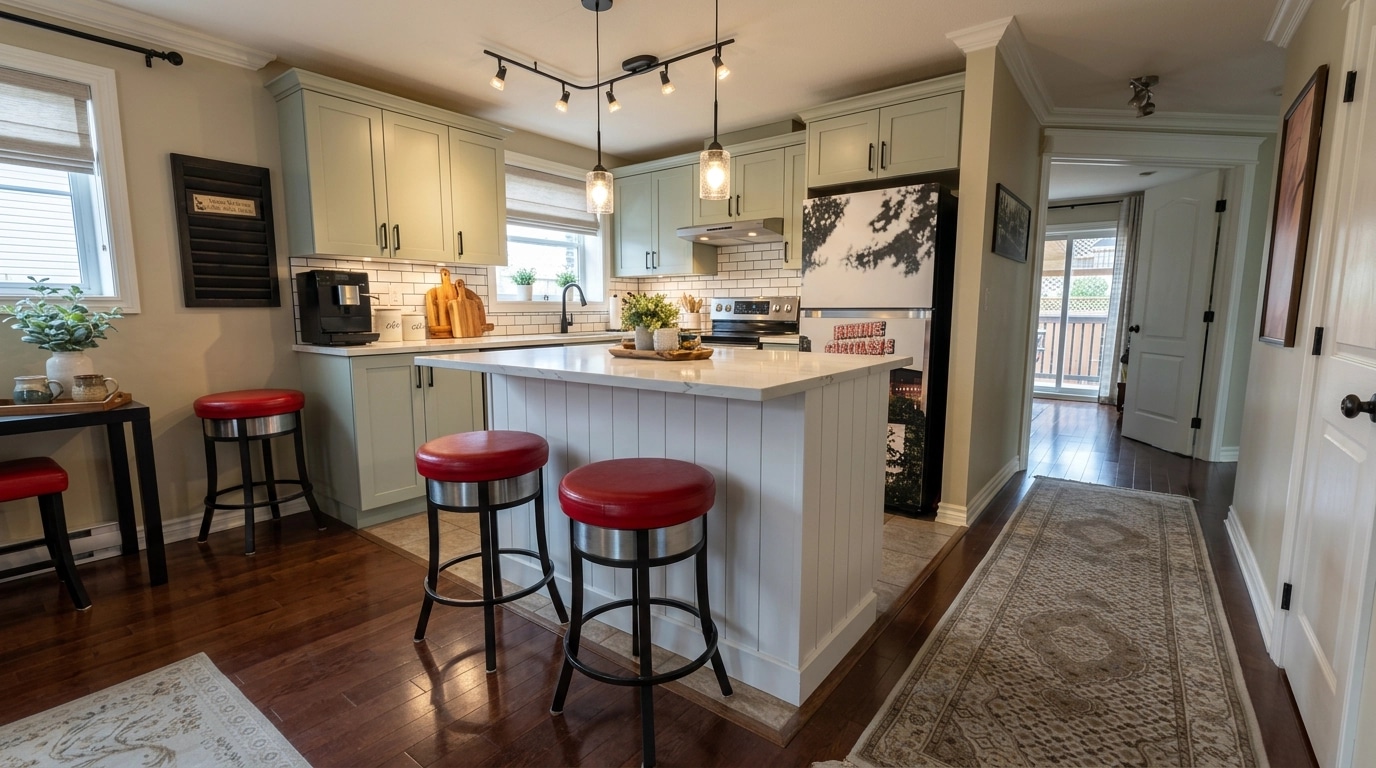 Modern Farmhouse Dapur design — interior photo by GenRoom AI