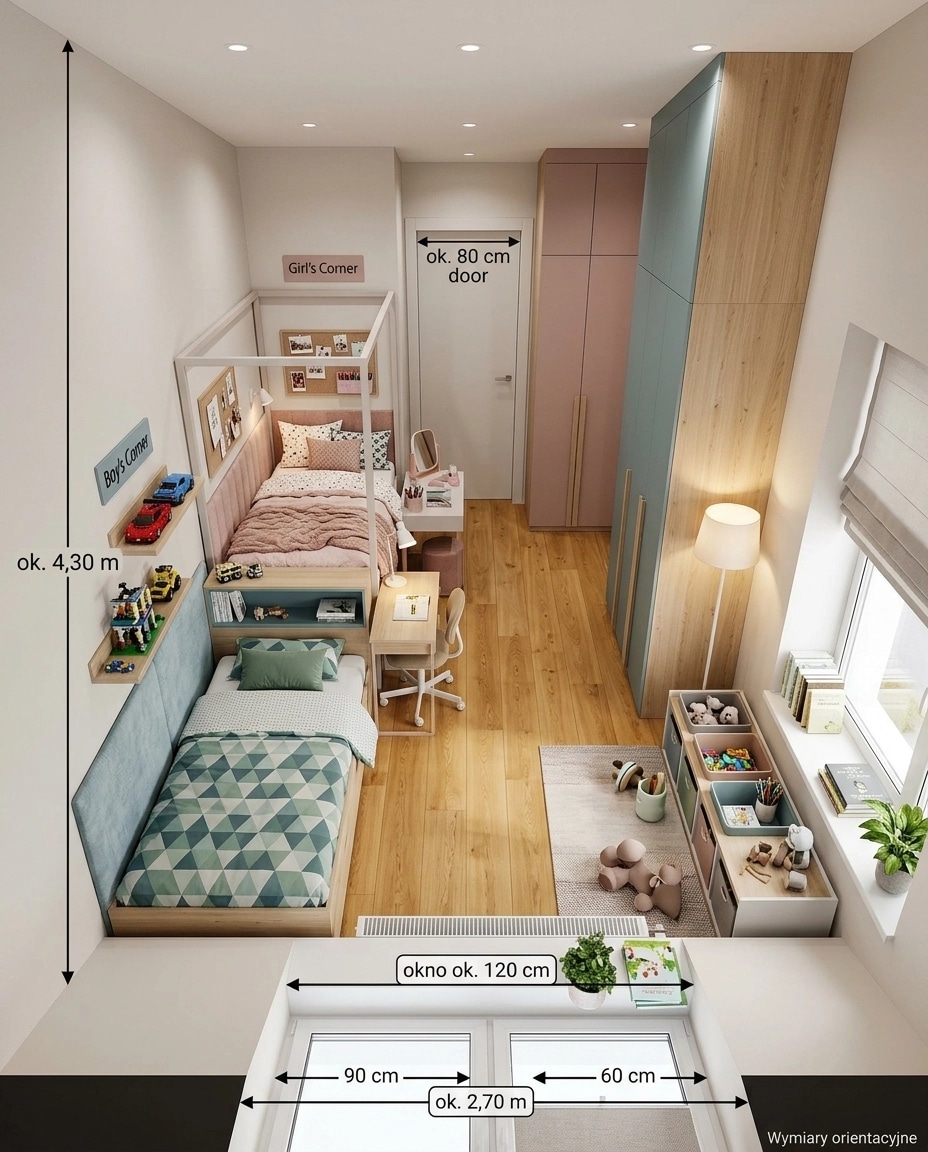 Contemporary Kids Room design — interior photo by GenRoom AI