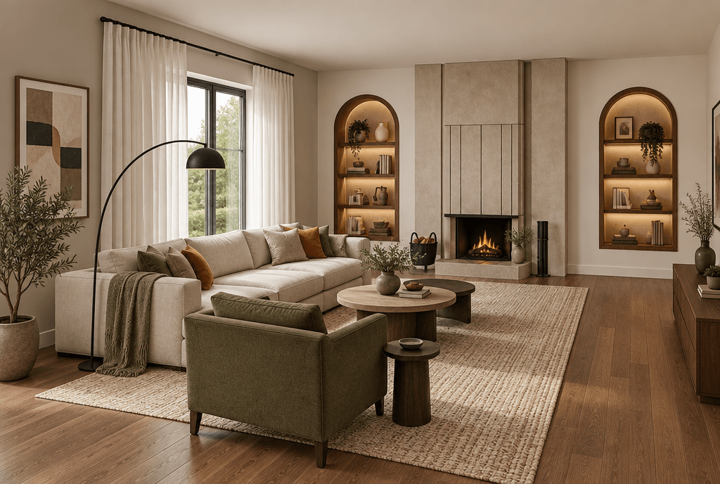 Interior design in Contemporary style — Living Room by GenRoom AI