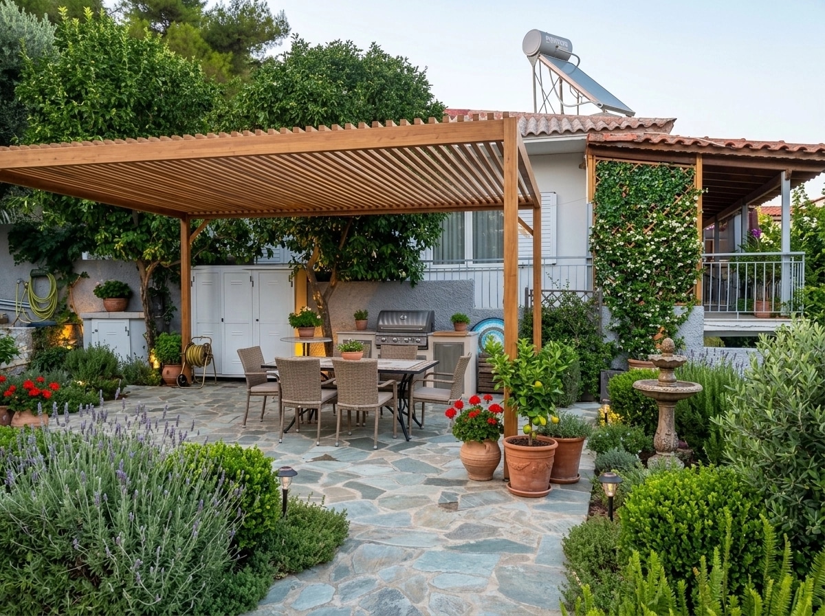 Mediterranean Yard Yard design — yard photo by GenRoom AI
