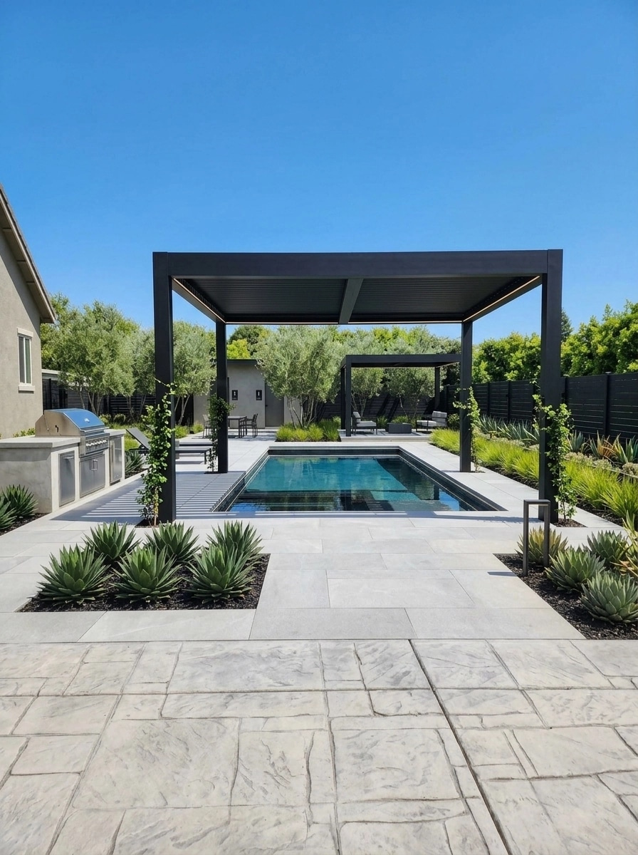 Landscape design in Minimalist Yard style — Yard by GenRoom AI