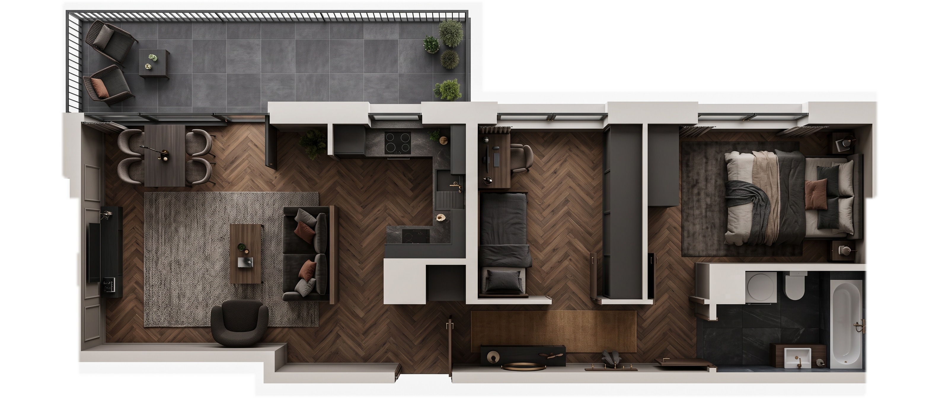 Interiördesign i stilen Minimalism — Vardagsrum av GenRoom AI
