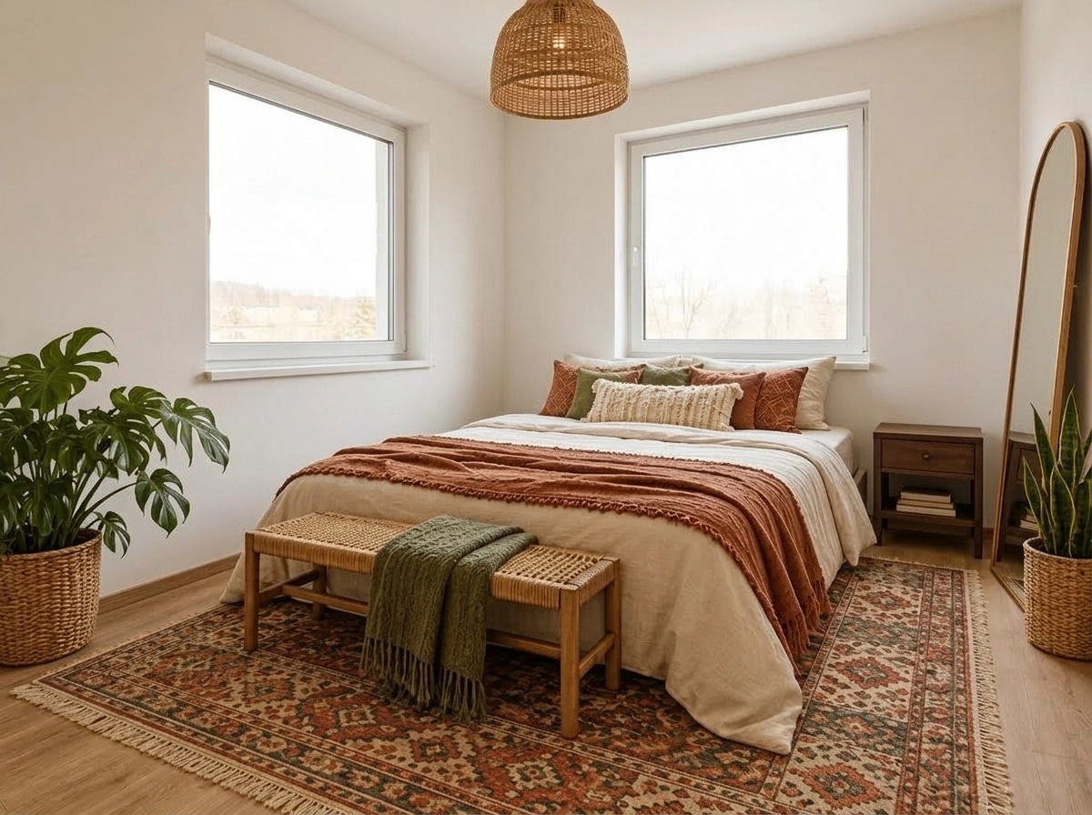 Interior design in Bohemian style — Bedroom by GenRoom AI