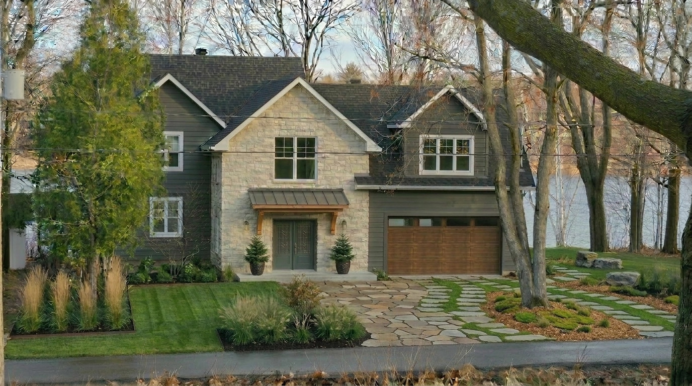 Landscape design in Eco Natural Garden style — Yard by GenRoom AI
