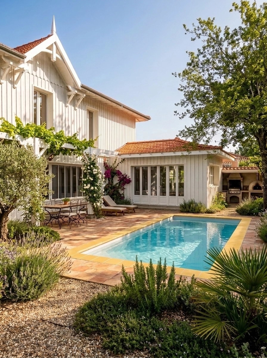 Landscape design in Mediterranean Yard style — Yard by GenRoom AI