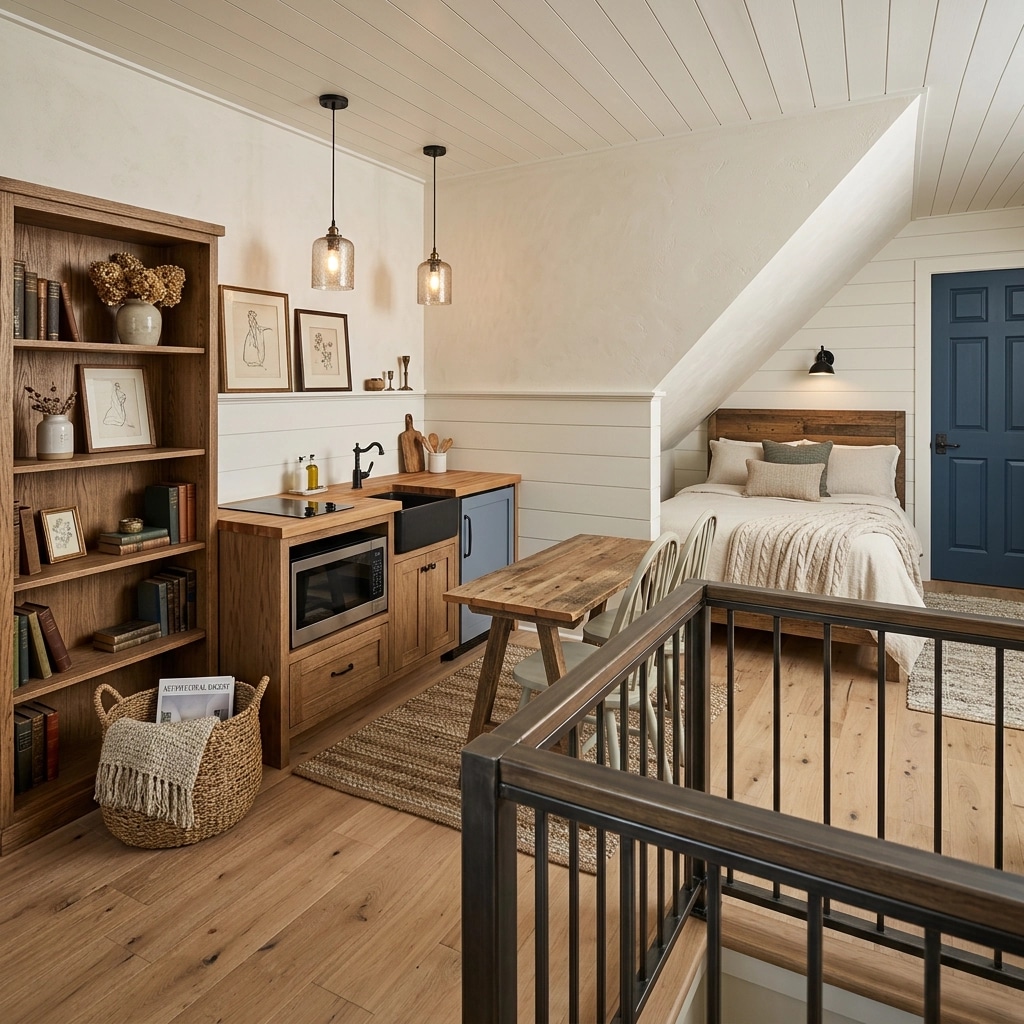 Interior design in Modern Farmhouse style — studio by GenRoom AI