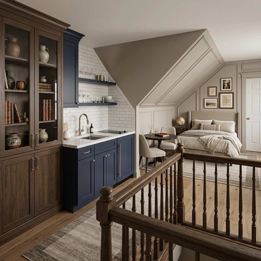Interior design in Transitional style — studio by GenRoom AI