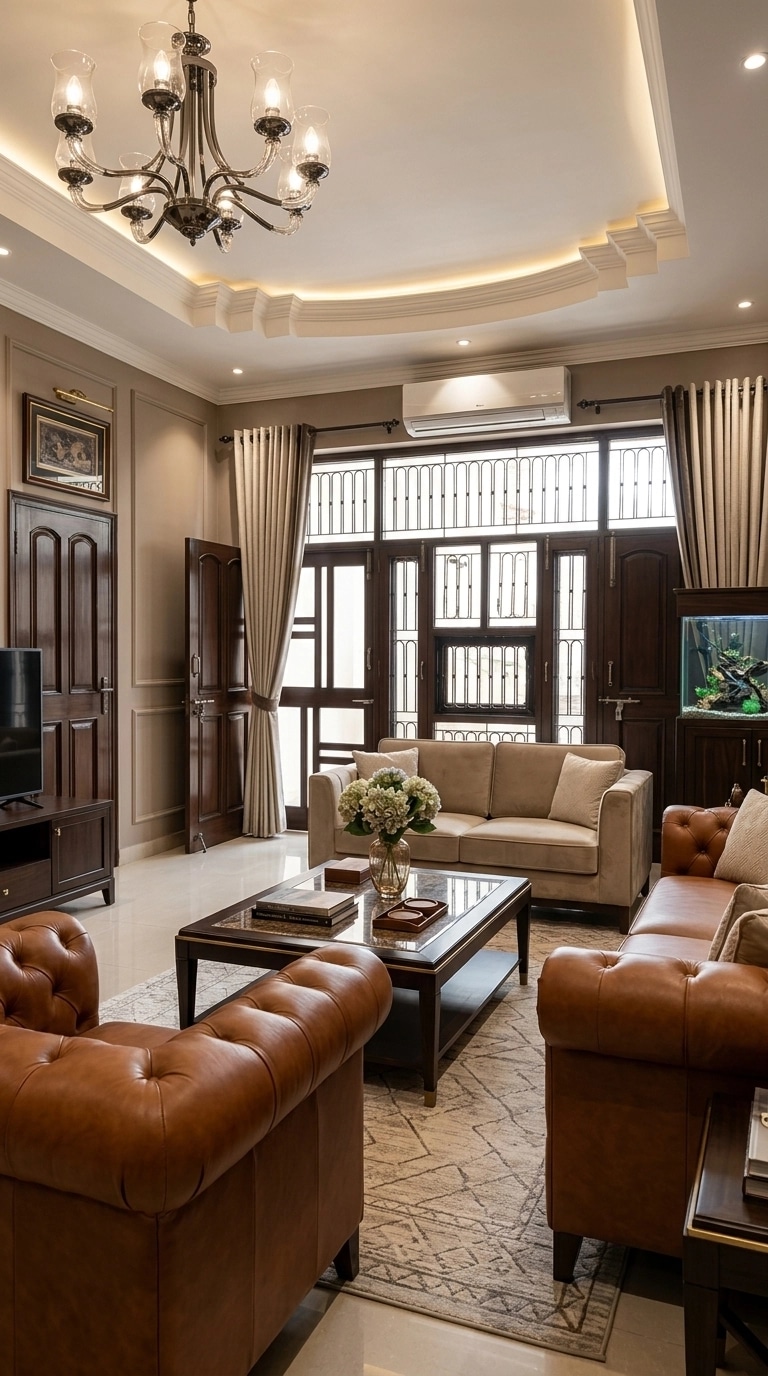 Interior design in Transitional style — Living Room by GenRoom AI