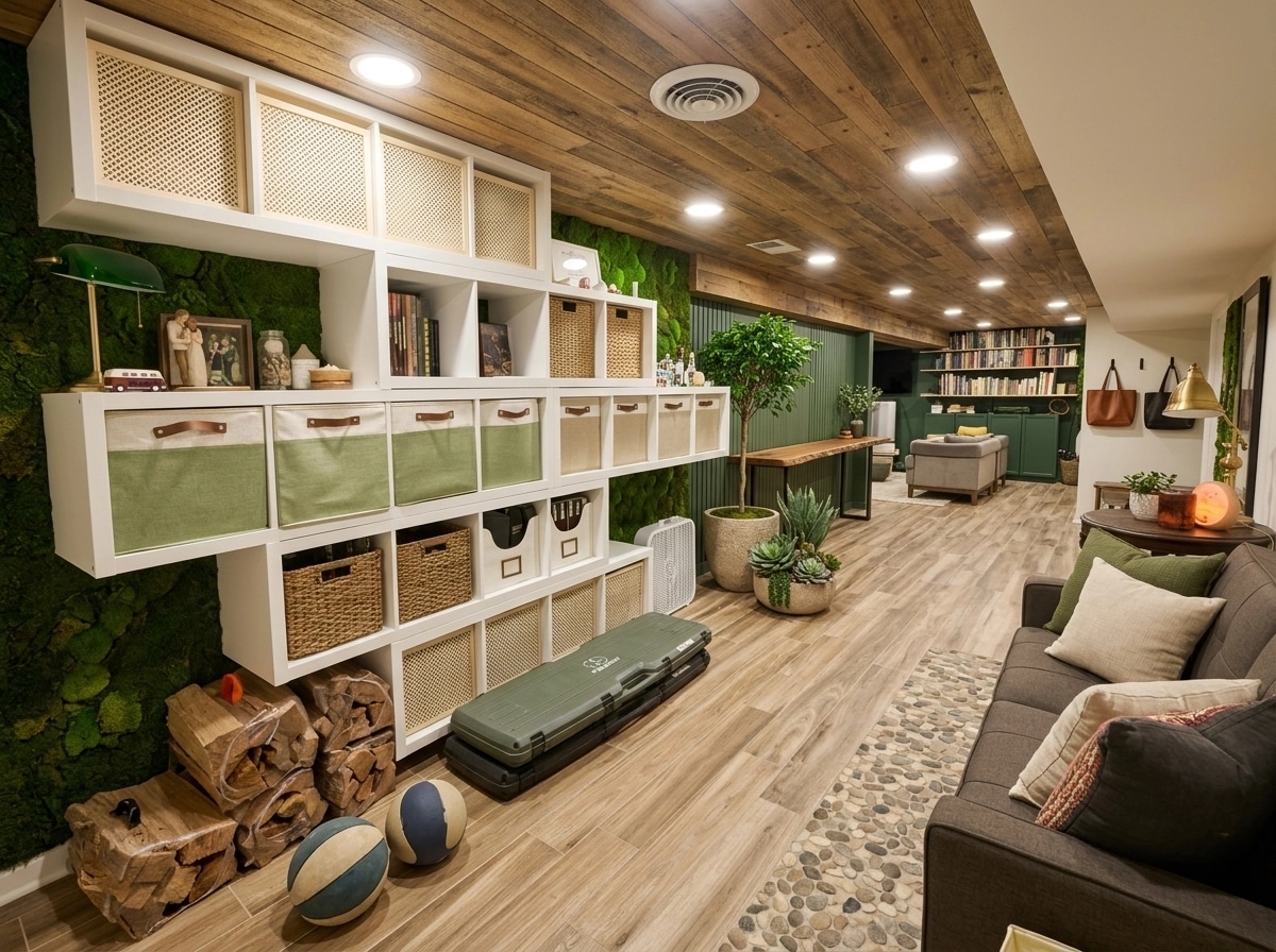 Biophilic Hallway design — interior photo by GenRoom AI