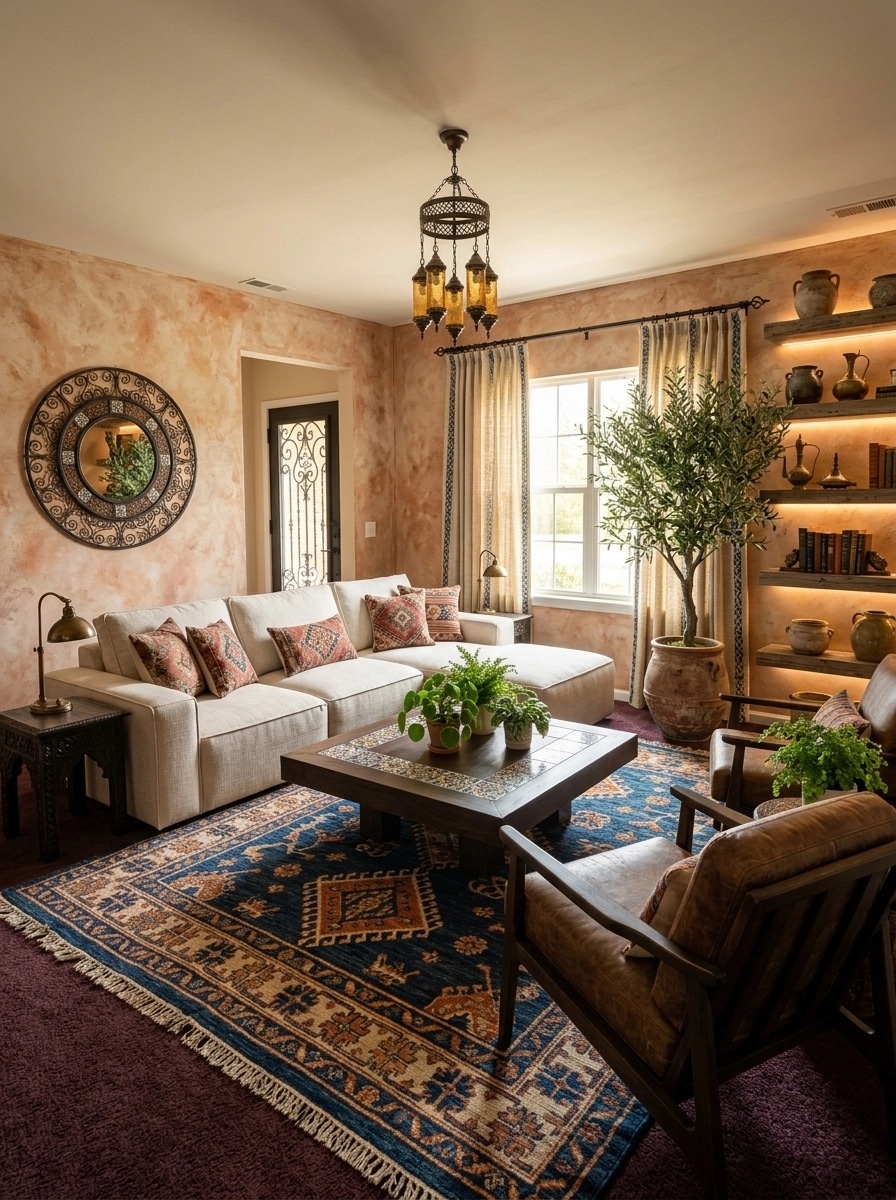 Interior design in Mediterranean style — Living Room by GenRoom AI