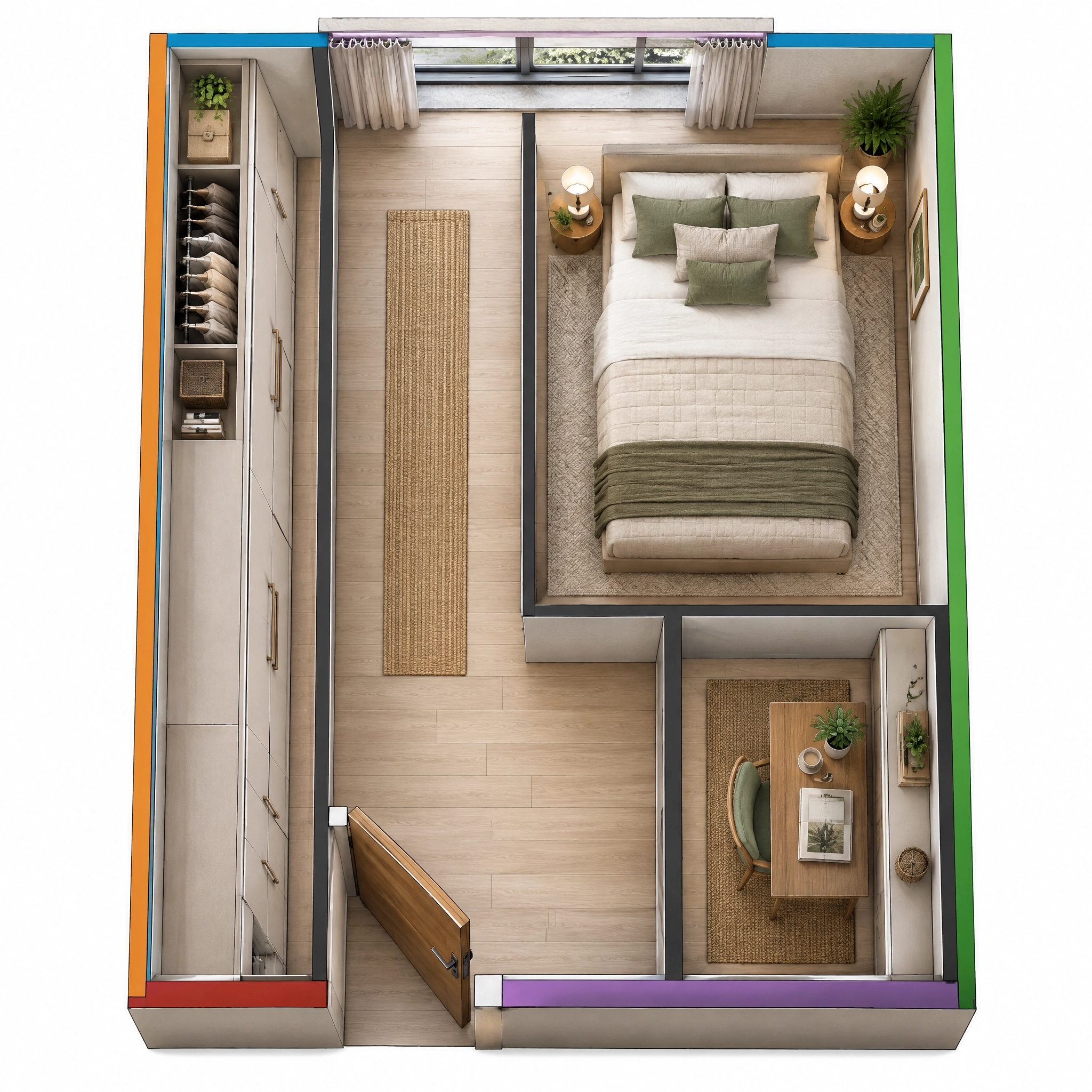 Interior design in Transitional style — Living Room by GenRoom AI