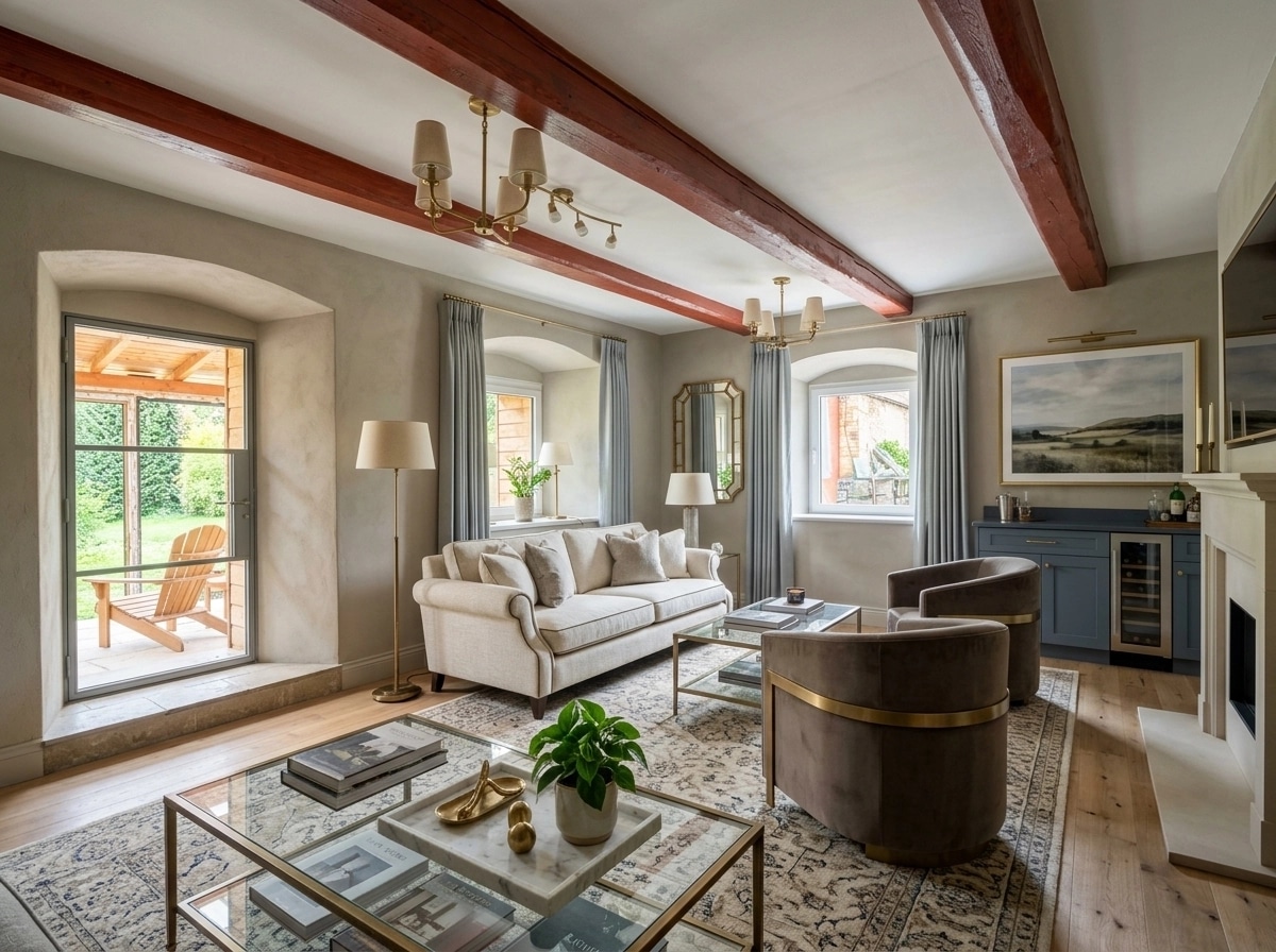 Interior design in Transitional style — Living Room by GenRoom AI