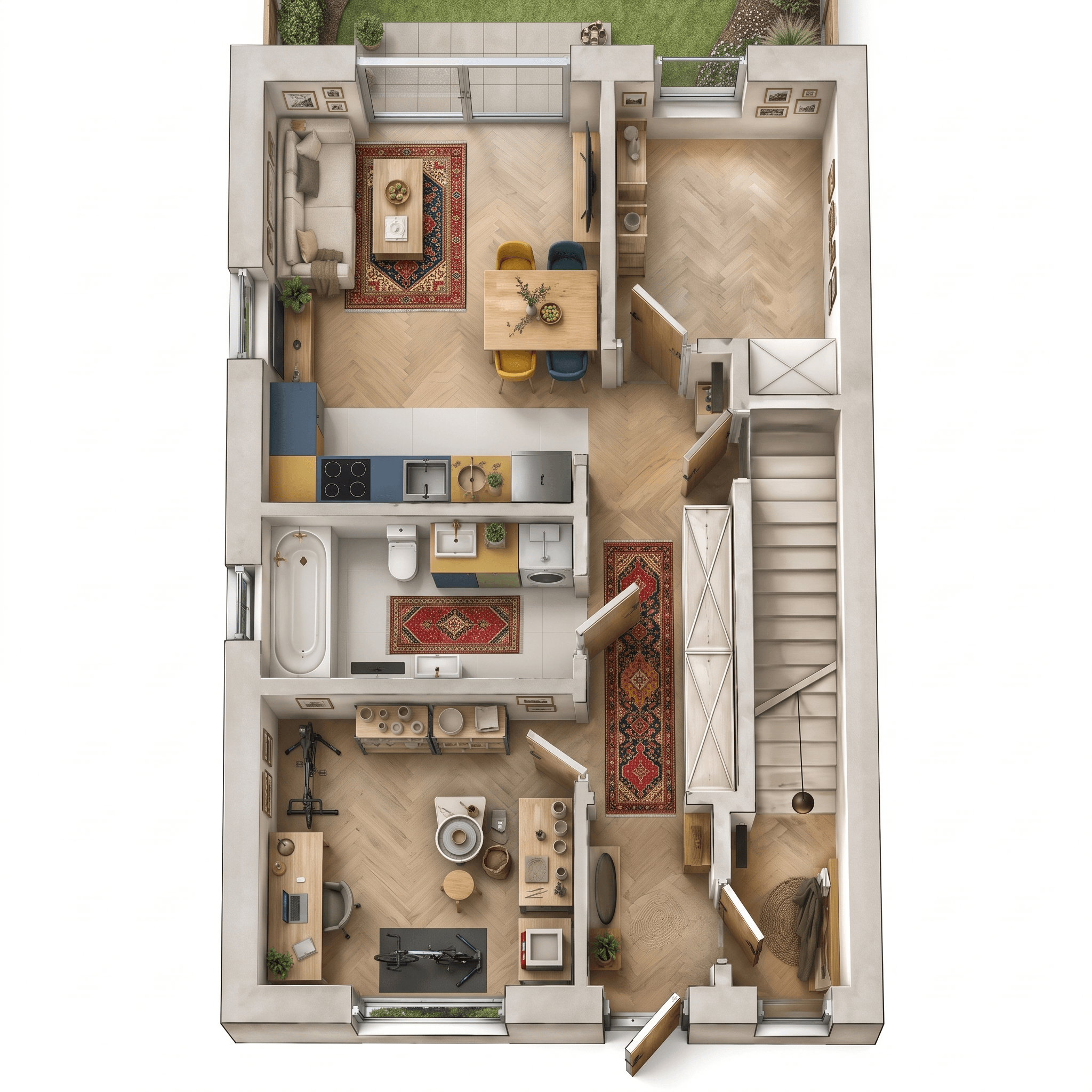 Interior design in Scandinavian style — Living Room by GenRoom AI