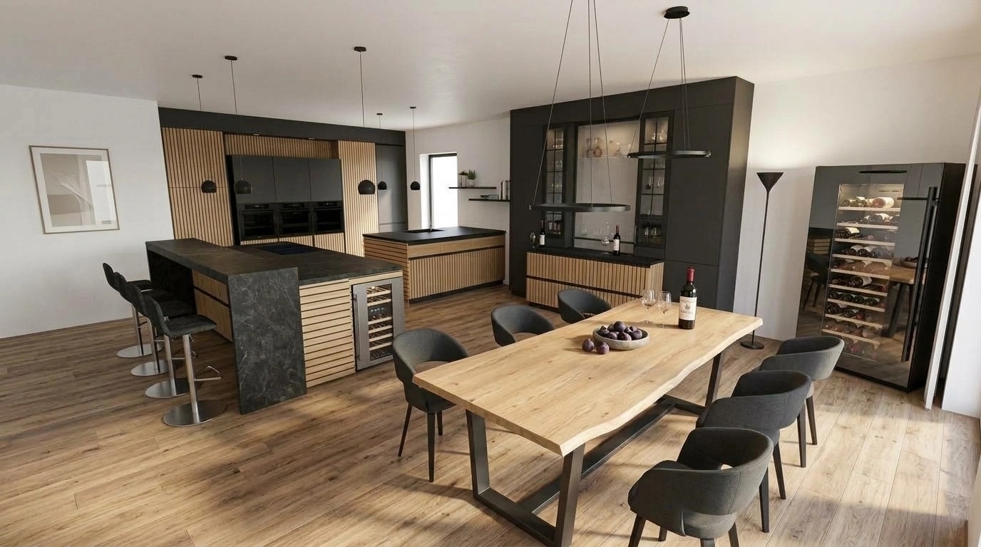 Kitchen interior in no_style style — photo by GenRoom AI