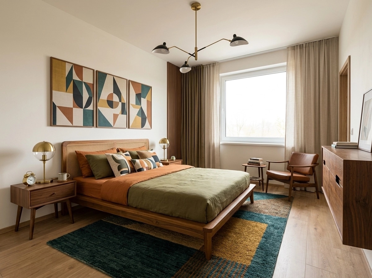 Mid-Century Modern Quarto design — interior photo by GenRoom AI