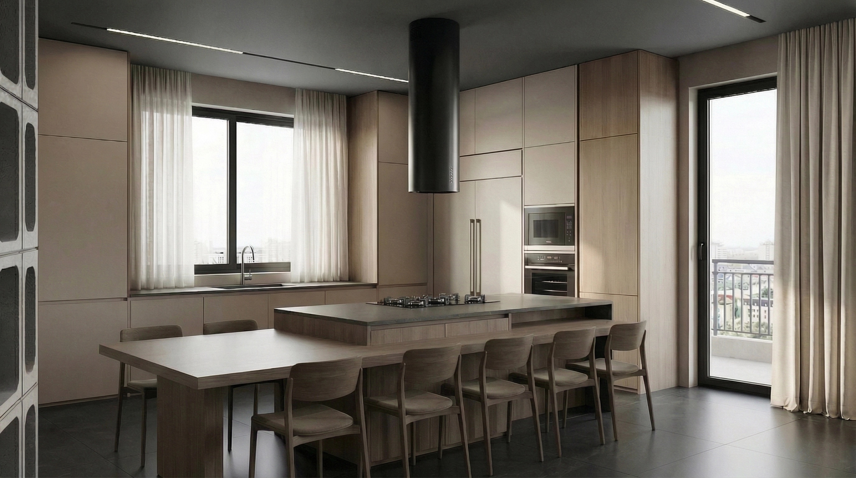 Minimalism Kitchen design — interior photo by GenRoom AI