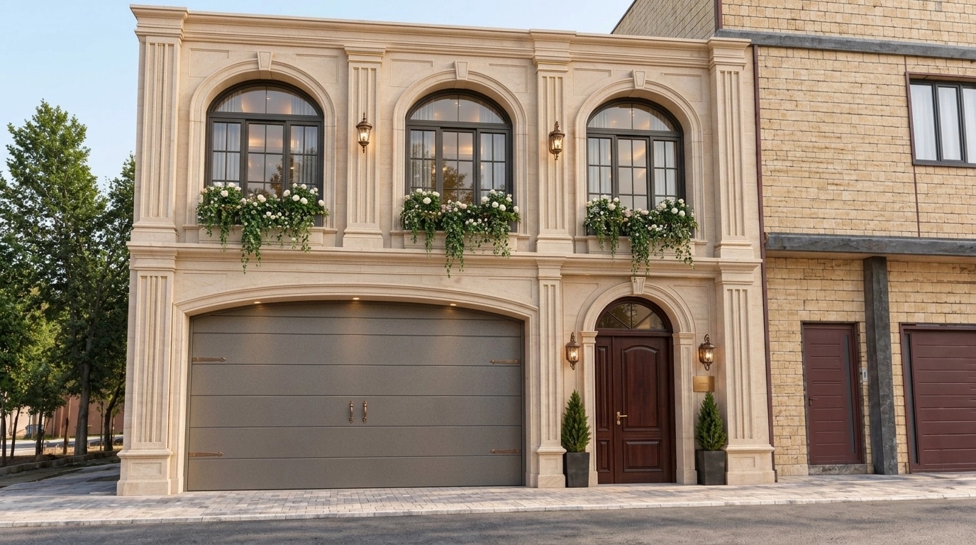 Neoclassic Facade Facade design — facade photo by GenRoom AI