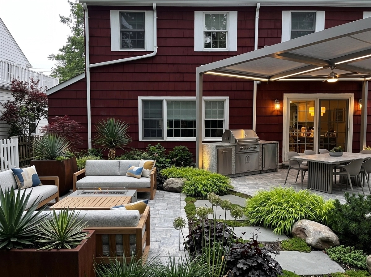 Landscape design in Contemporary Yard style — Yard by GenRoom AI