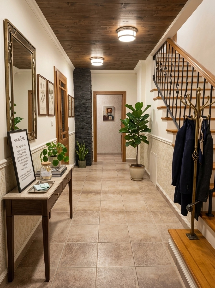 Hallway interior in Transitional style — photo by GenRoom AI