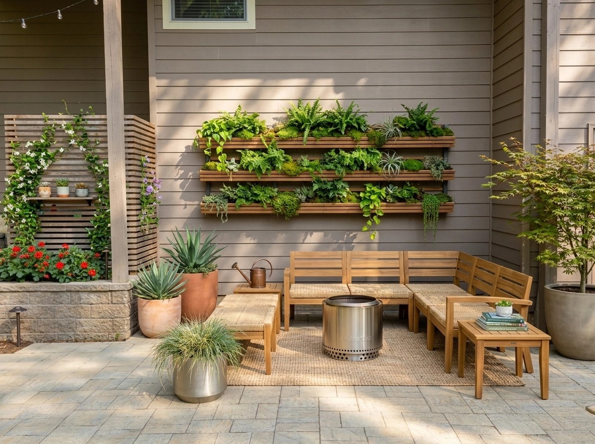 Landscape design in Eco Natural Garden style — Yard by GenRoom AI