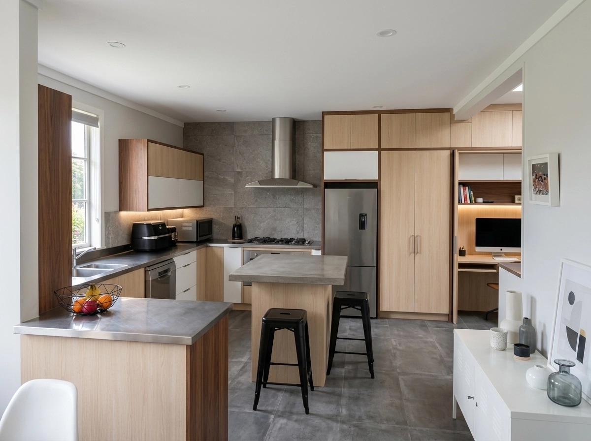 Kitchen interior in Contemporary style — photo by GenRoom AI