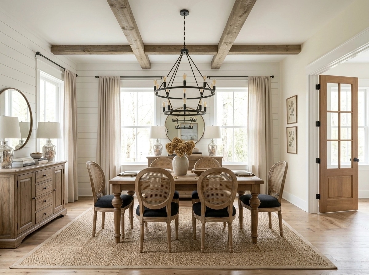 Interior design in Modern Farmhouse style — dining_room by GenRoom AI
