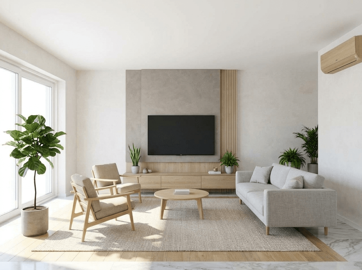Interior design in Scandinavian style — Living Room by GenRoom AI