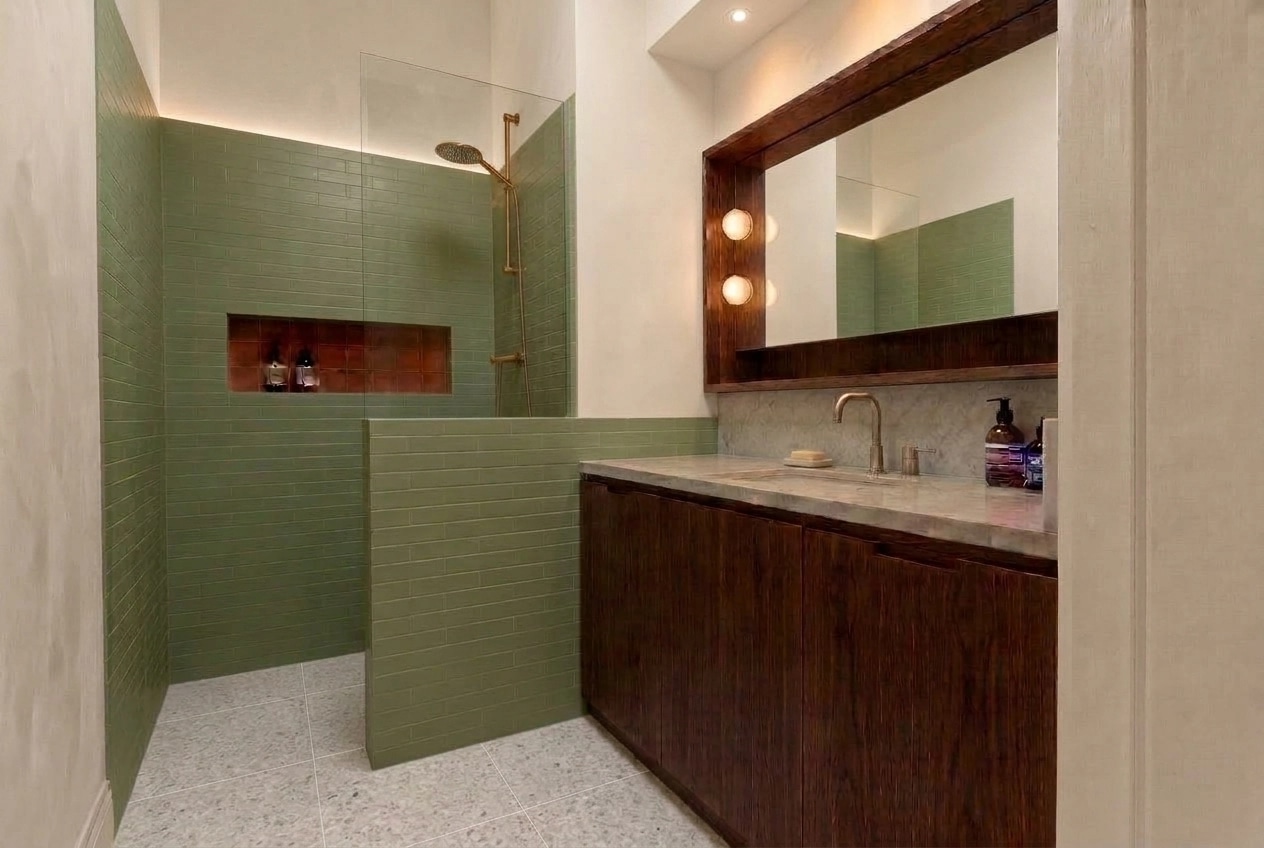 Bathroom interior in no_style style — photo by GenRoom AI