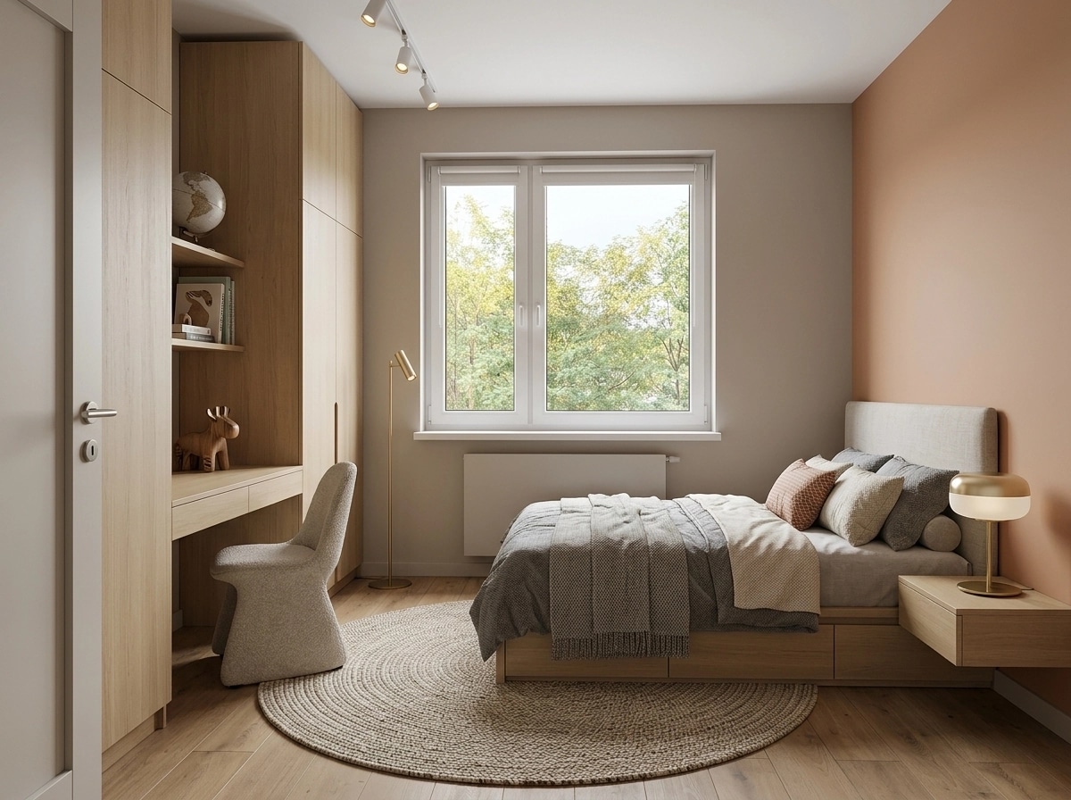 Contemporary Kids Room design — interior photo by GenRoom AI