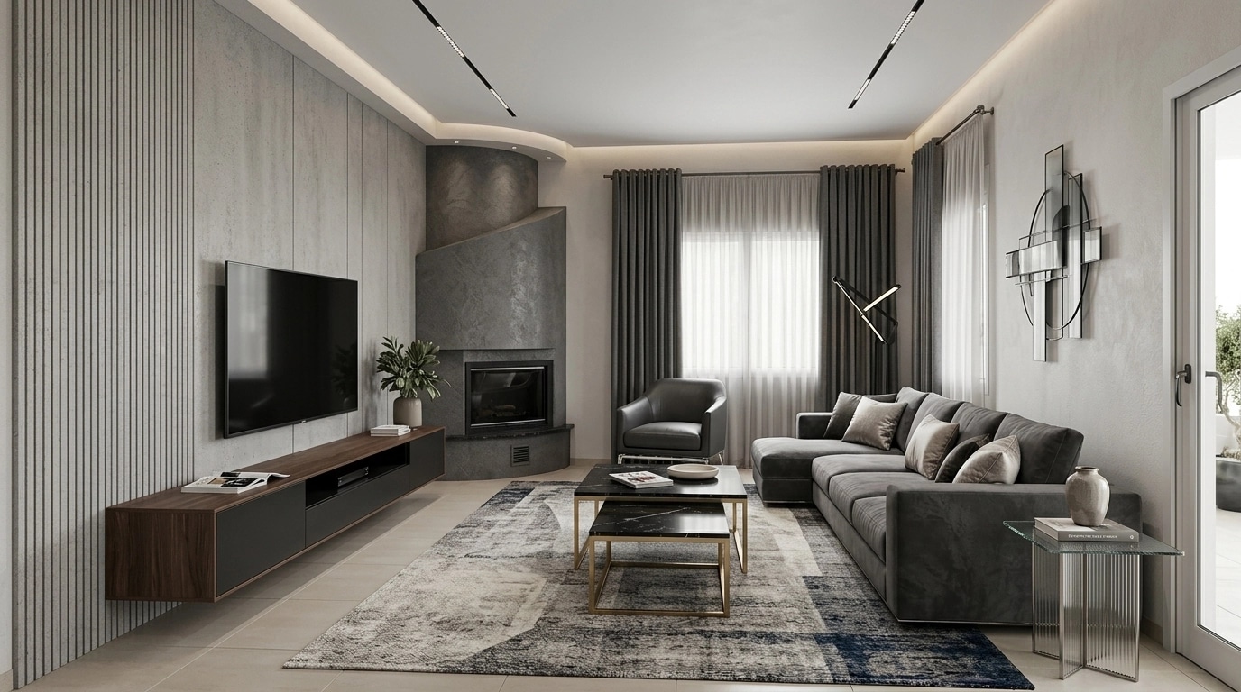 Interior design in Contemporary style — Living Room by GenRoom AI
